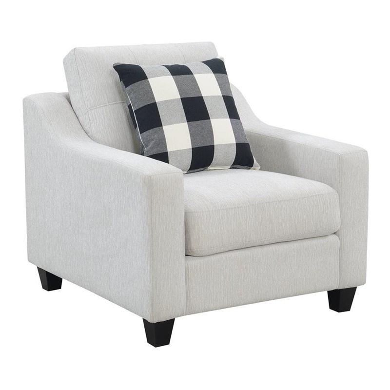 Emerald Home Furnishings Darcey U3471-02-09 Chair with 1 Pillow - Beige