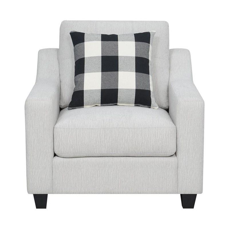 Large Picture of Emerald Home Furnishings Darcey U3471-02-09 Chair with 1 Pillow - Beige