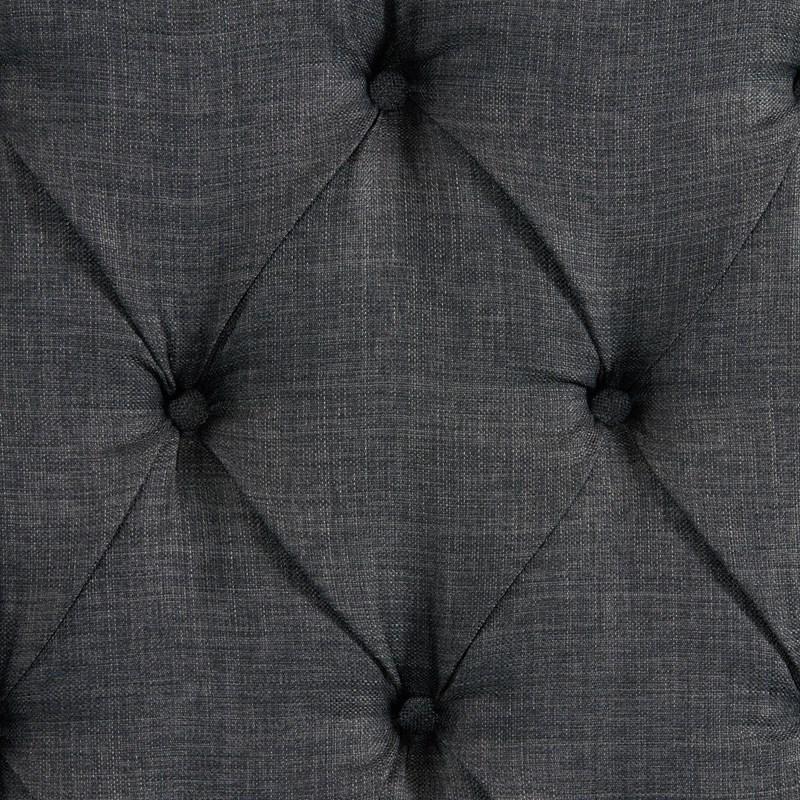 Large Picture of Elements International Morrow UMW090QB Queen Upholstered Bed - Charcoal