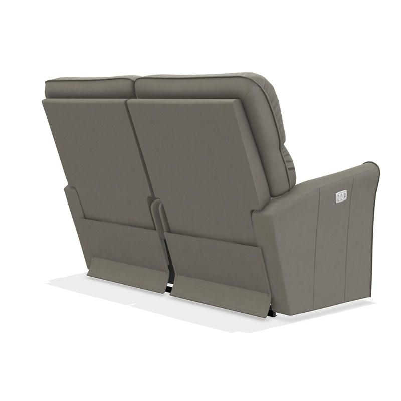 Large Picture of La-Z-Boy Rowan Power-Recline-XRw Full Reclining Loveseat - Slate