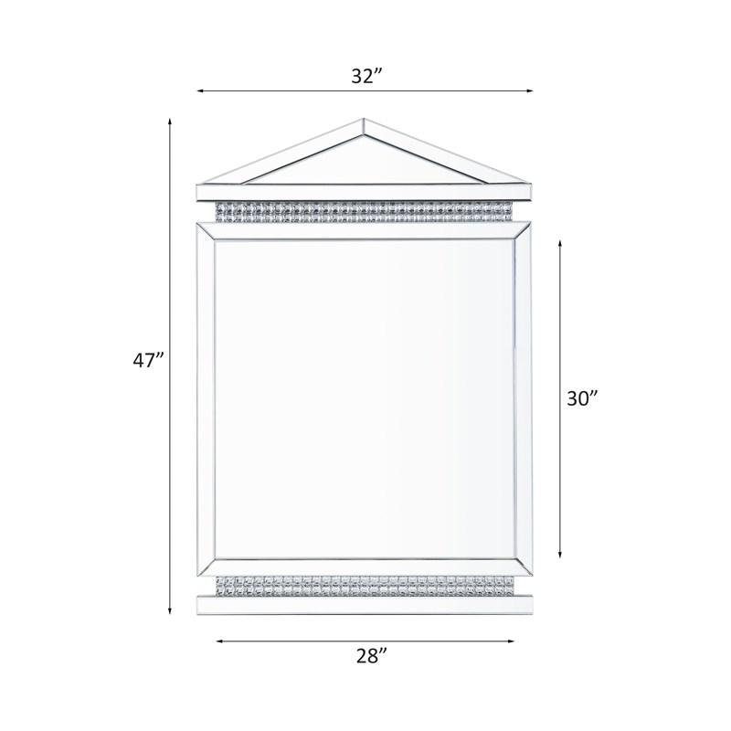 Large Picture of Acme Furniture Lotus 97806 Accent Mirror