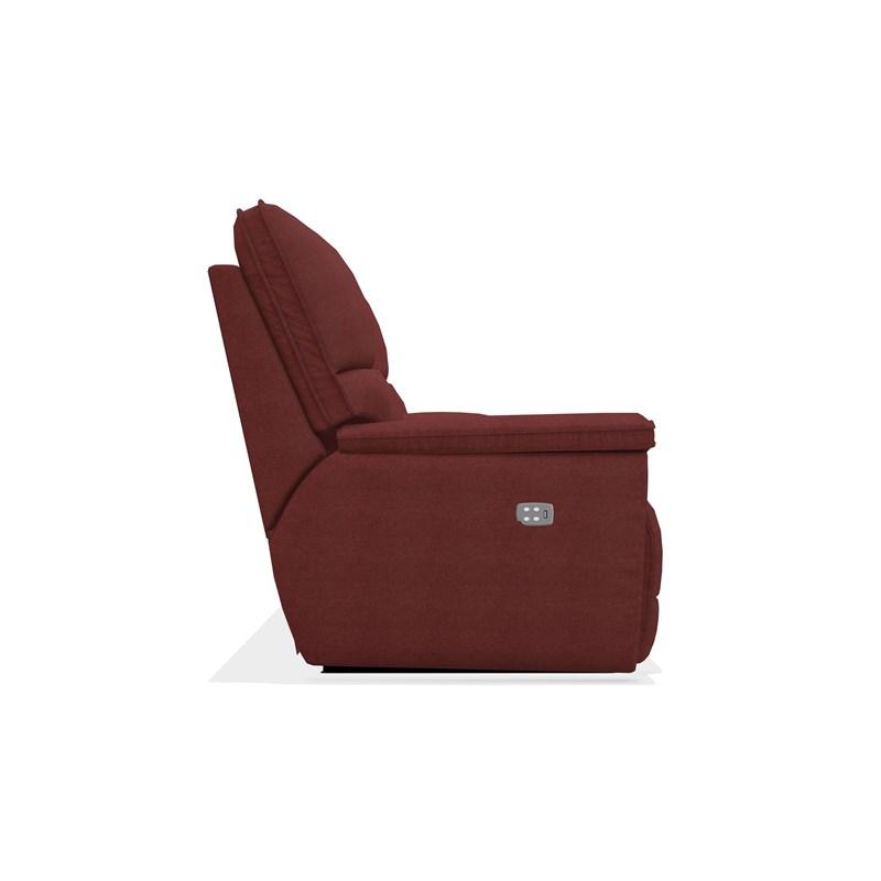 Large Picture of La-Z-Boy Norris Power Reclining Loveseat with Console and Headrest - Mulberry