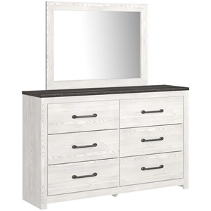 Signature Design by Ashley Gerridan B1190B1 Dresser and Mirror (Dressers - 6 Drawers)