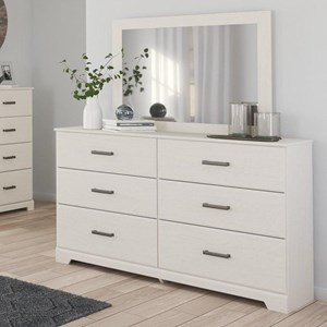 Signature Design by Ashley Stelsie B2588B1 Dresser and Mirror (Dressers - 6 Drawers)