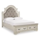 Signature Design by Ashley Realyn B743B18 Queen Upholstered Storage Bed