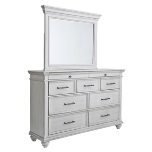 Benchcraft Kanwyn B777B1 Dresser and Mirror (Dressers - 9 Drawers)