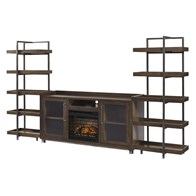 Signature Design by Ashley Starmore W633W6 3 pc Wall Unit with Electric Fireplace (Entertainment Centers)