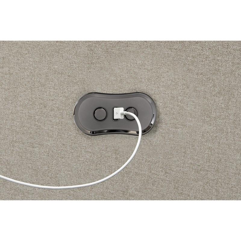 Large Picture of Catnapper Westport 61212 Power Reclining Loveseat - Metal