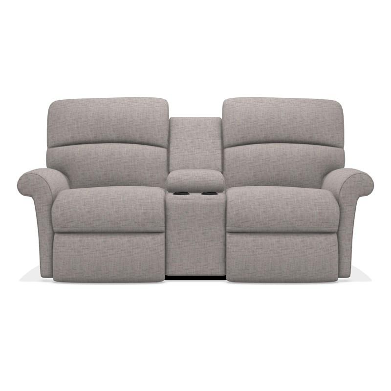 La-Z-Boy Robin Reclining Loveseat w/ Console - Smoke