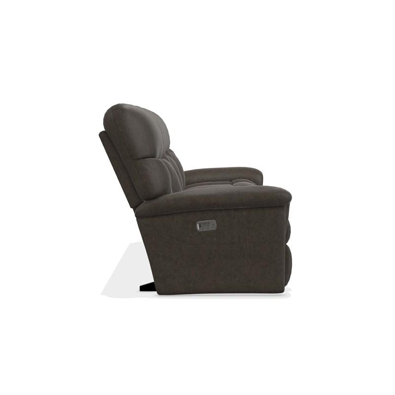 Large Picture of La-Z-Boy Mateo Power Wall Reclining Sofa w/ Headrest and Lumbar - Charcoal
