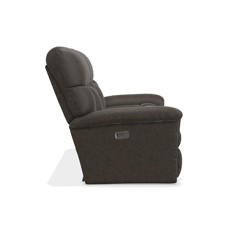 Large Picture of La-Z-Boy Mateo Power Wall Reclining Loveseat w/ Headrest and Lumbar - Charcoal