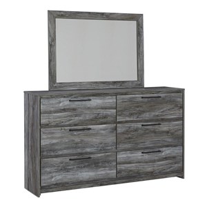 Signature Design by Ashley Baystorm B221B30 Dresser and Mirror (Dressers - 6 Drawers)