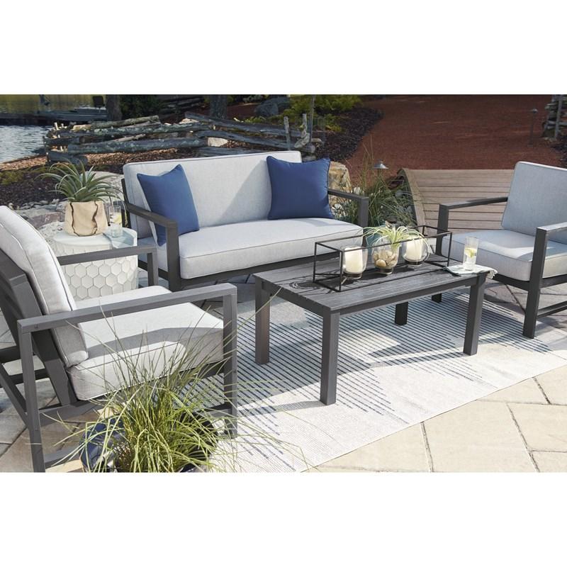 Large Picture of Signature Design by Ashley Fynnegan P349-034 Loveseat with Table
