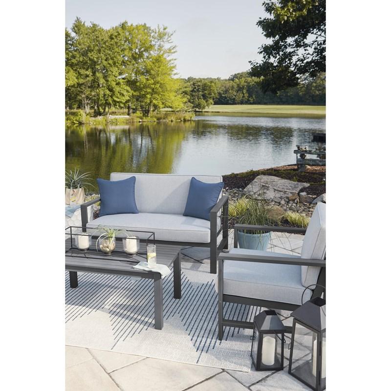 Large Picture of Signature Design by Ashley Fynnegan P349-034 Loveseat with Table