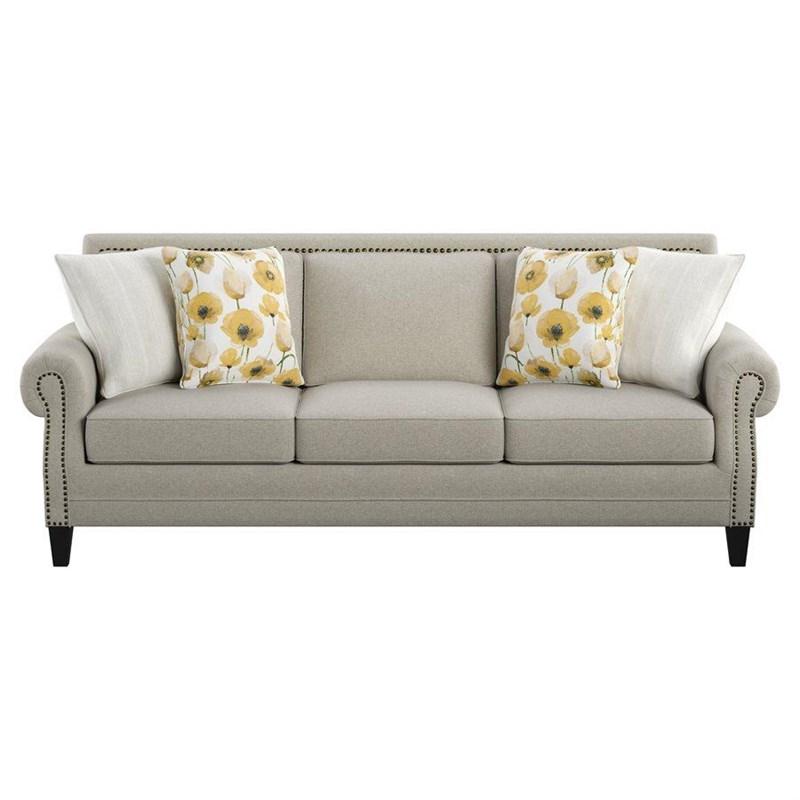 Emerald Home Furnishings Celia U3910-00-09 with 4 Pillows - Beige
