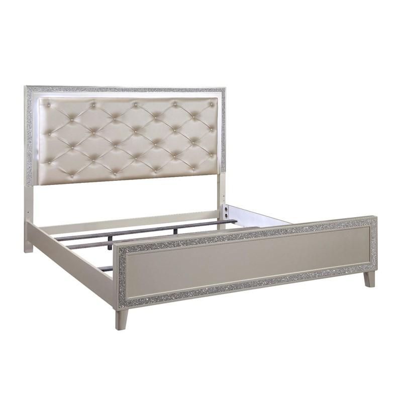 Large Picture of Acme Furniture Sliverfluff BD00238EK King Bed
