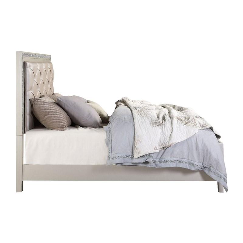 Large Picture of Acme Furniture Sliverfluff BD00239Q Queen Bed with LED