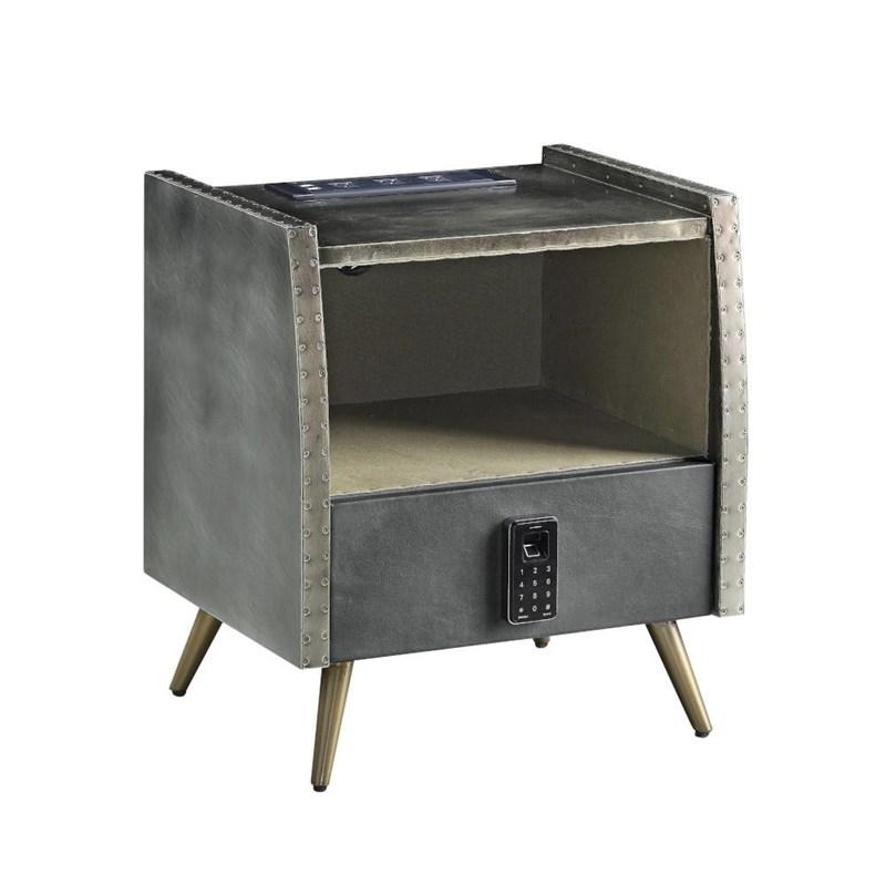Large Picture of Acme Furniture Doris BD00440 Nightstand with USB & Electric Lock