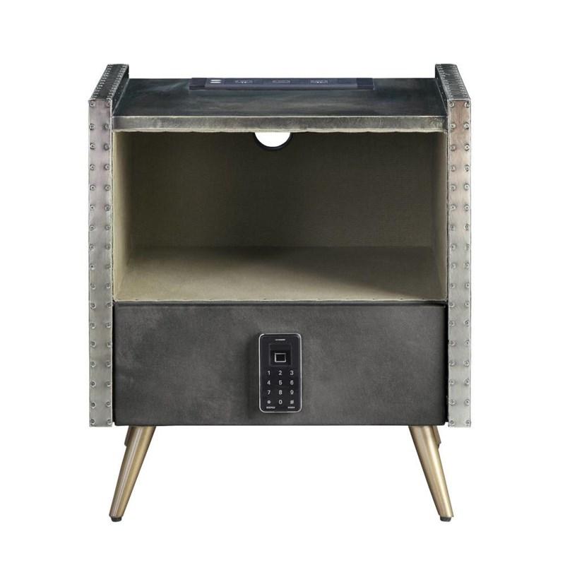 Large Picture of Acme Furniture Doris BD00440 Nightstand with USB & Electric Lock