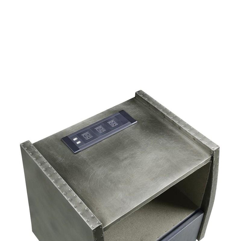 Large Picture of Acme Furniture Doris BD00440 Nightstand with USB & Electric Lock
