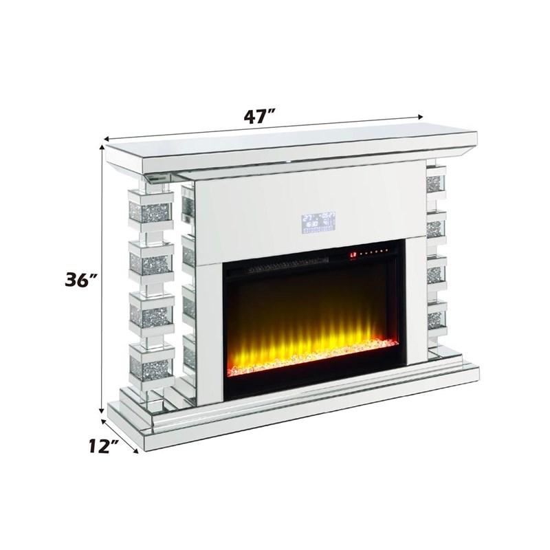 Large Picture of Acme Furniture Noralie AC00509 Fireplace with Bluetooth