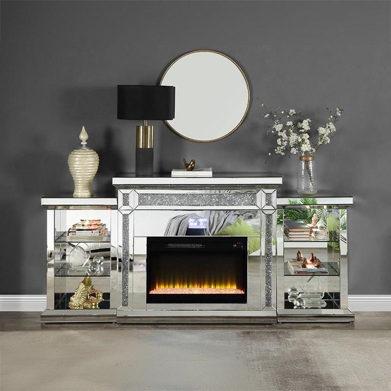 Acme Furniture Noralie AC00518 Fireplace with LED & Bluetooth