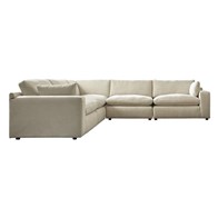 Benchcraft Elyza 10006S5 5 pc Sectional (Sectionals - Stationary)