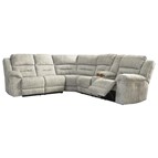 Signature Design by Ashley Family Den 51802S4 3 pc Power Reclining Sectional