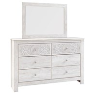 Signature Design by Ashley Paxberry B181B8 Dresser and Mirror (Dressers - 6 Drawers)