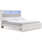 Signature Design by Ashley Altyra B2640B30 King Upholstered Bookcase Bed with Storage
