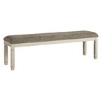 Signature Design by Ashley Bolanburg D647-08 Extra Large Upholstered Dining Room Bench