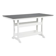 Signature Design by Ashley Transville P210-642 Rectangular Counter Table with Umbrella Option (Outdoor Tables - Counter Height Tables)
