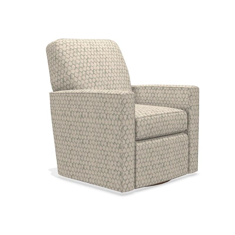 Large Picture of La-Z-Boy Midtown Premier Swivel Occasional Chair - Mist