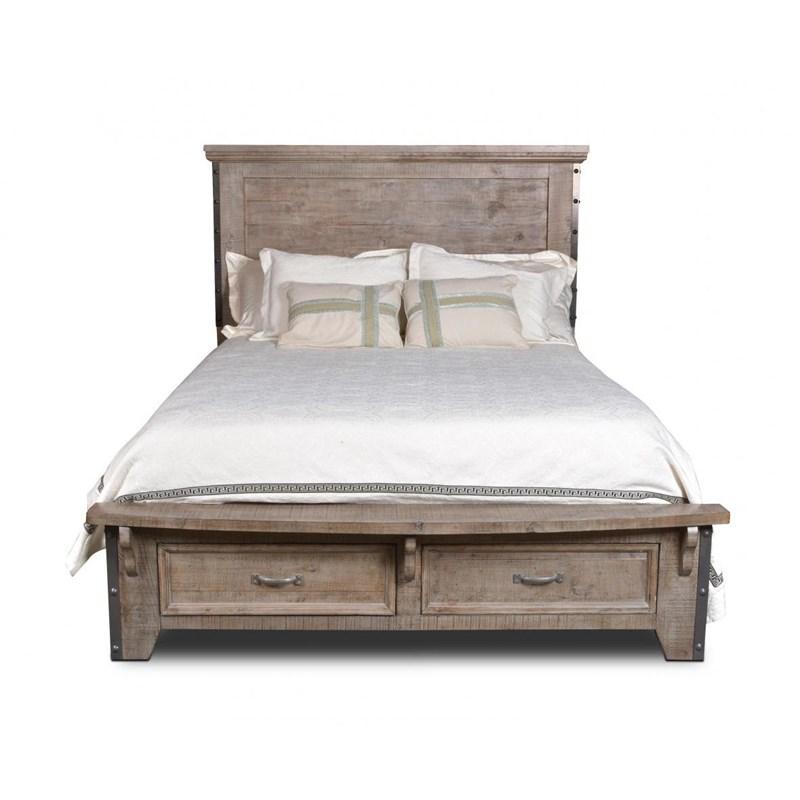 Horizon Home Furniture Urban Rustic H4365-QUEEN-BED-GRY Queen Bed