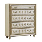 Coaster Furniture Antonella 223525 5-Drawer Bedroom Chest - Ivory and Camel
