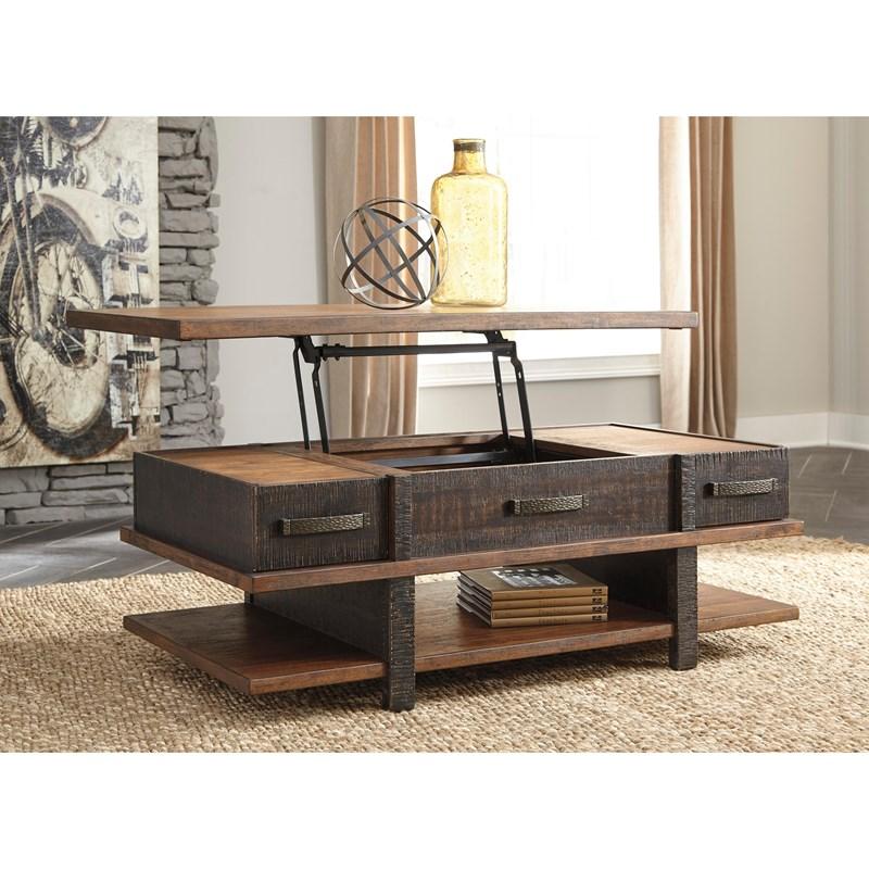 Large Picture of Signature Design by Ashley Stanah T892T2 Coffee Table and 2 End Tables