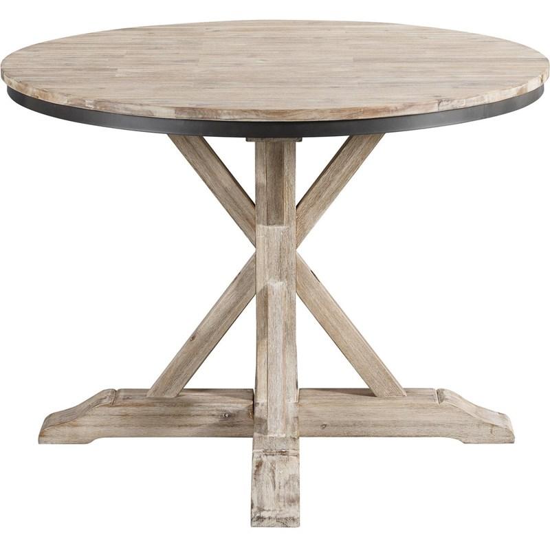 Large Picture of Elements International Callista Round Standard Height Dining Table