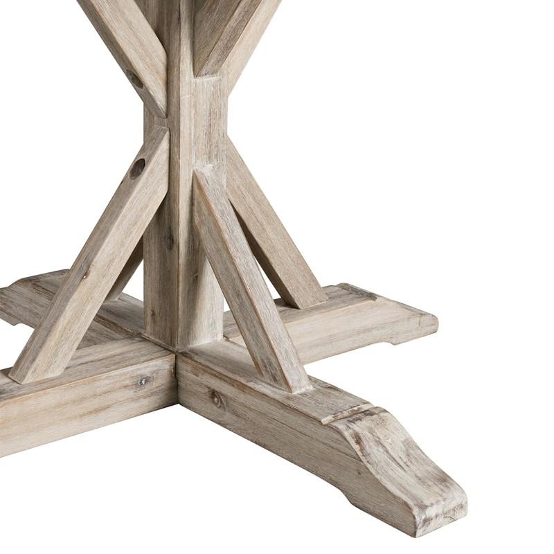 Large Picture of Elements International Callista Round Standard Height Dining Table