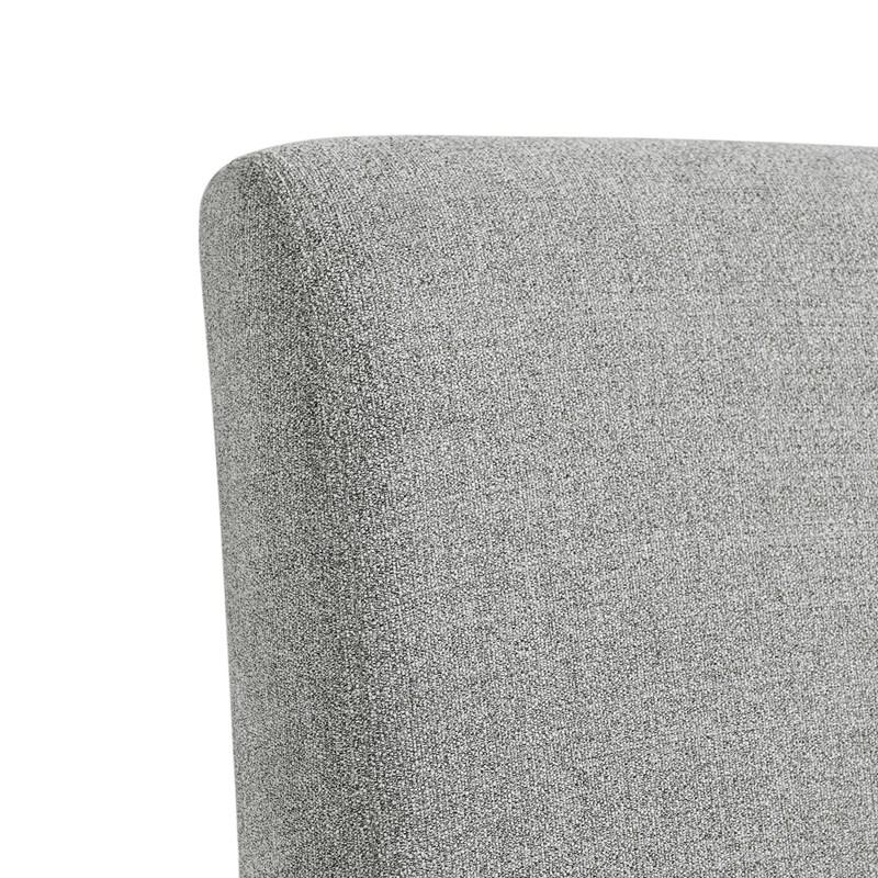 Large Picture of Elements International Nero Upholstered Side Chair Set