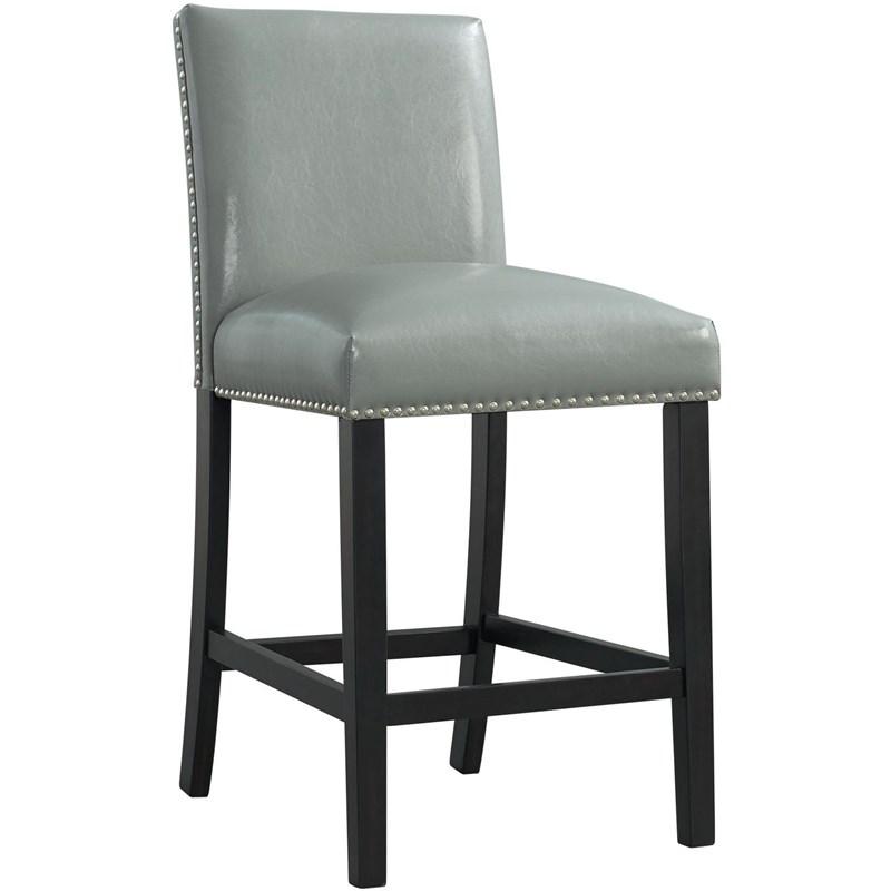 Elements International Meridian Counter Side Chair Grey