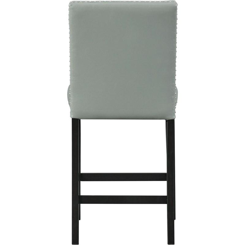 Large Picture of Elements International Meridian Counter Side Chair Grey