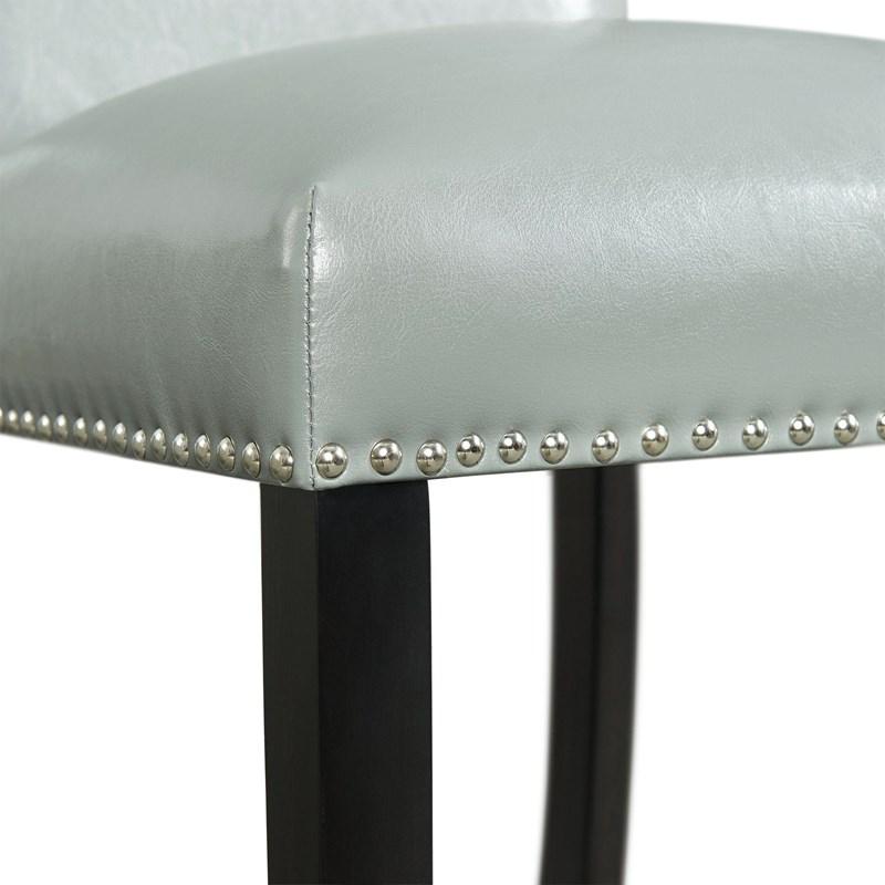 Large Picture of Elements International Meridian Counter Side Chair Grey