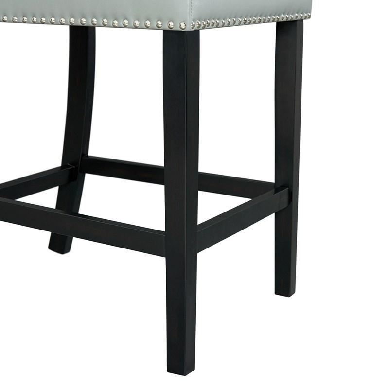 Large Picture of Elements International Meridian Counter Side Chair Grey