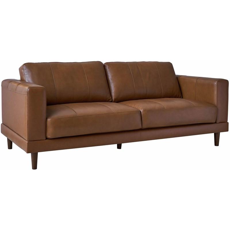 Elements International Hampton Sofa in Fiero Fiero Tan