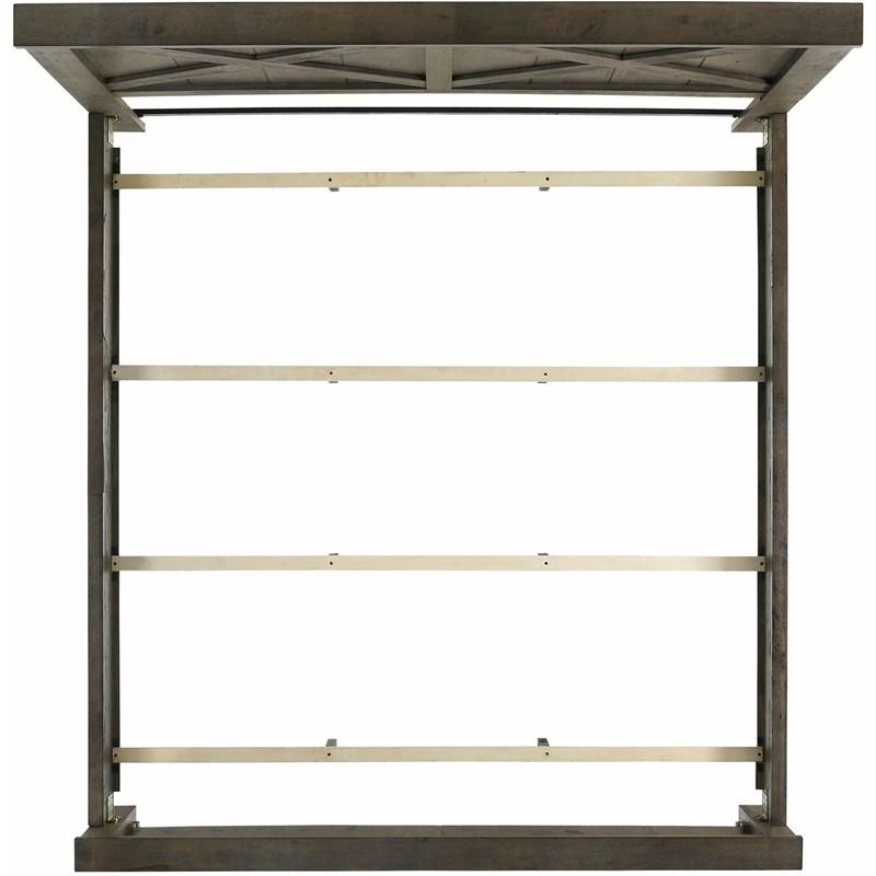 Large Picture of Elements International Maverick King Panel Bed Grey