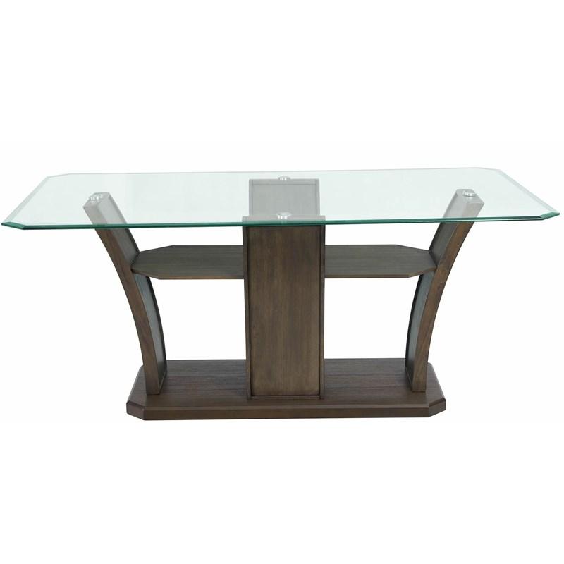 Large Picture of Elements International Dapper Rectangular Standard Dining Table
