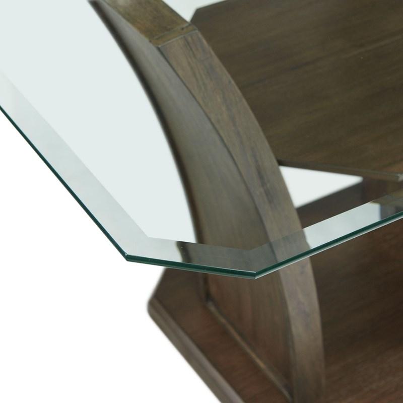 Large Picture of Elements International Dapper Rectangular Standard Dining Table