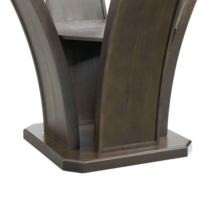 Large Picture of Elements International Dapper Round Dining Table