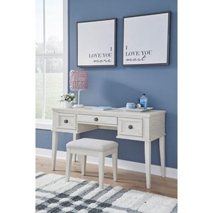 Signature Design by Ashley Robbinsdale B742-22 Vanity/Upholstered Stool (Vanity Tables and Sets - Vanity Set)