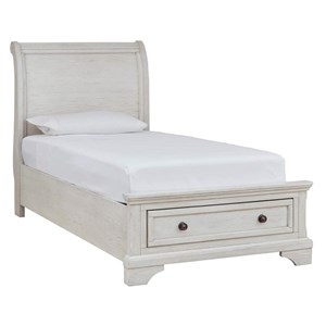 Signature Design by Ashley Robbinsdale B742B12 Twin Sleigh Storage Bed (Kids Beds - Bed)